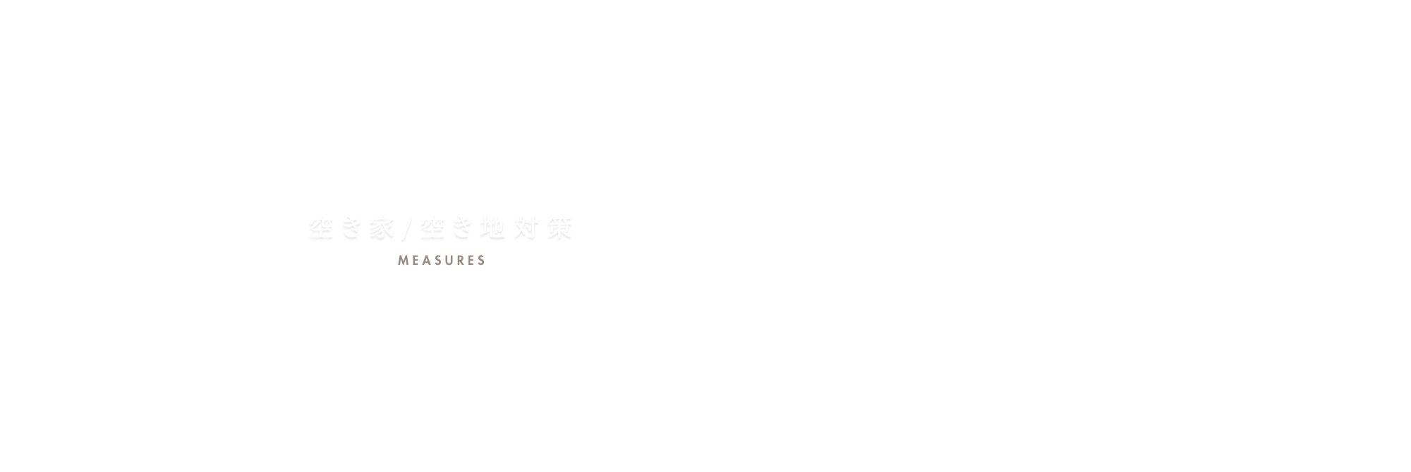 空き家/空き地対策